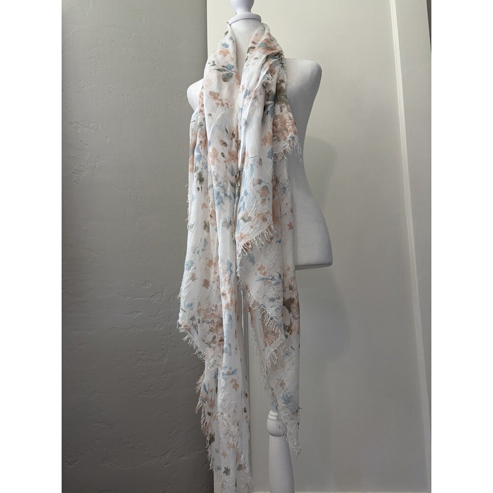 Nardi & Tagliaferri 100% Micro-modal Scarf Wrap Floral Garden Cottage Italy - Picture 7 of 9